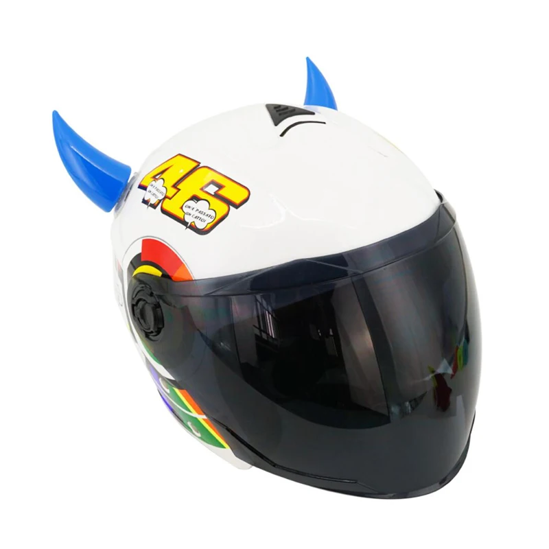 

1PCS Car Motorcycle Helmet Devil Horn Motocross Full Face Off Road Helmet Decoration Car Accessorie Headwear Sucker Auto Styling