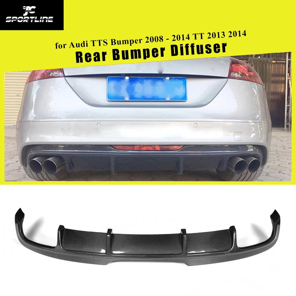 

Carbon Fiber / FRP Auto Car Rear Bumper Diffuser Lip for Audi TTS Bumper 2008 - 2014 TT 2013 2014 Bumper Guard Spoiler