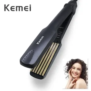 Плойка для волос гофрированная турмалиновая, керамическая, регулируемая температура, 43D