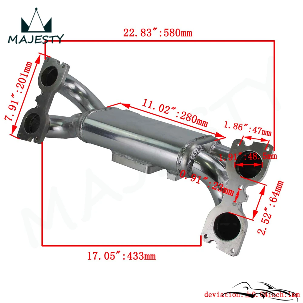 Впускной коллектор воздуха + Корпус дроссельной заслонки подходит для Impreza WRX STi