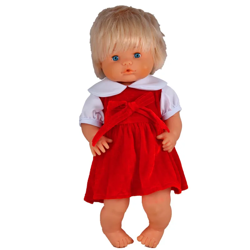 Розовый Одежда для кукол подходит 41 см Nenuco кукла Nenuco y su Hermanita Nenuco Оригинальное Лейка милое платье для 16 дюймов Nenuco кукла - Цвет: Розовый