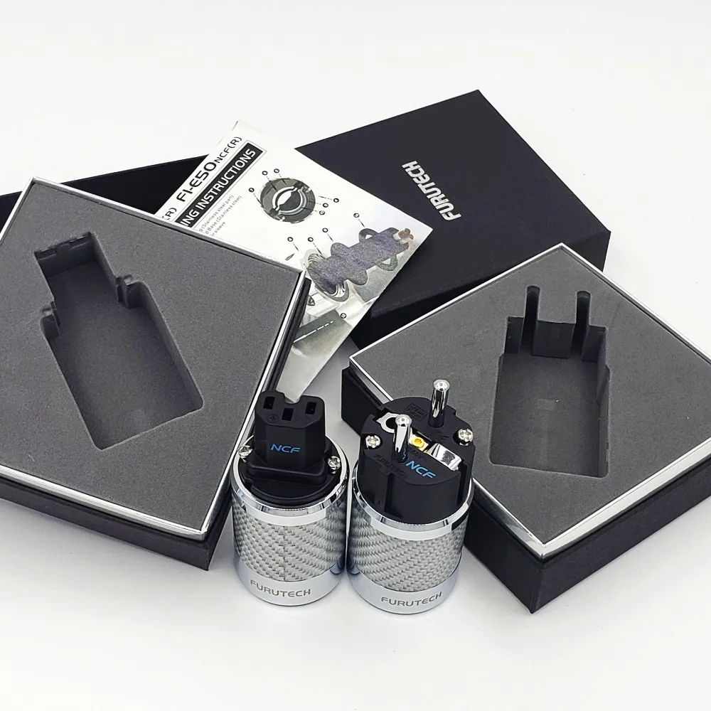 HiFi Schuko Plug Furutech FI-E50 / FI-50 (R) NCF адаптер питания родиевый высококачественный корпус 15A