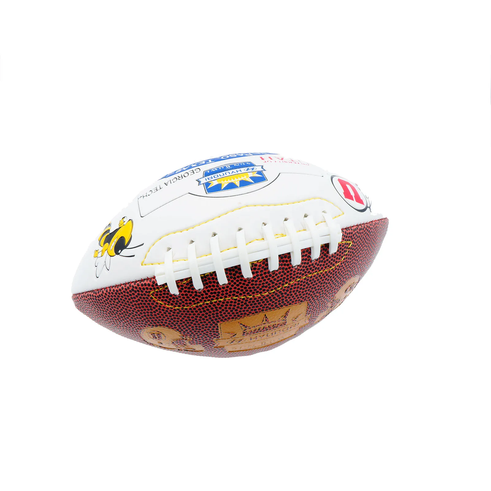 Высококачественный Размер 3 американский кожаный футбольный мяч для
