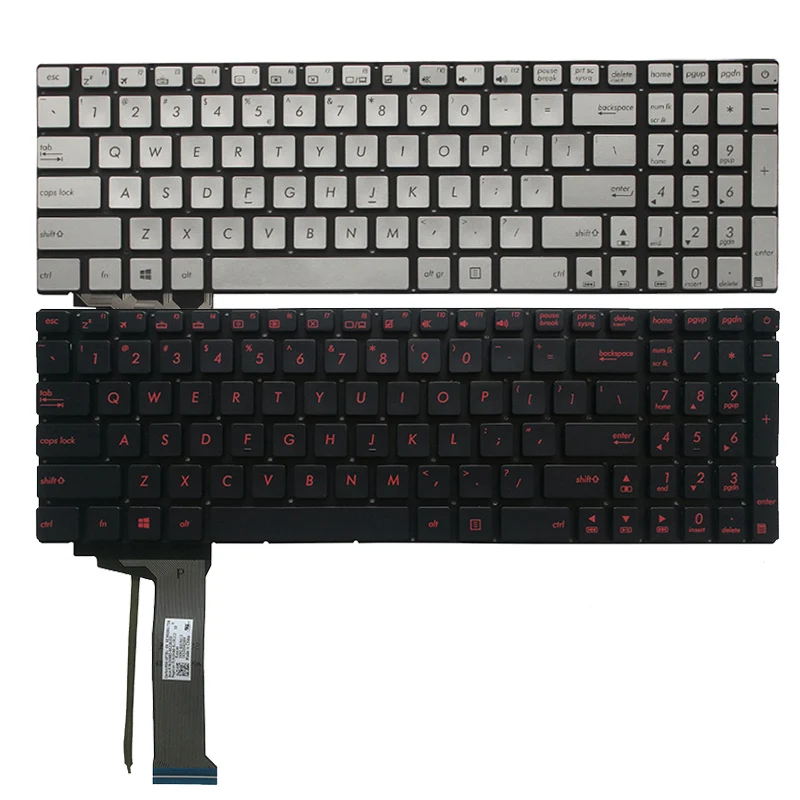 Клавиатура для ноутбука с подсветкой США ASUS GL552 GL552J GL552JX GL552V GL552VL GL552VW N552VW N552VX G771JM