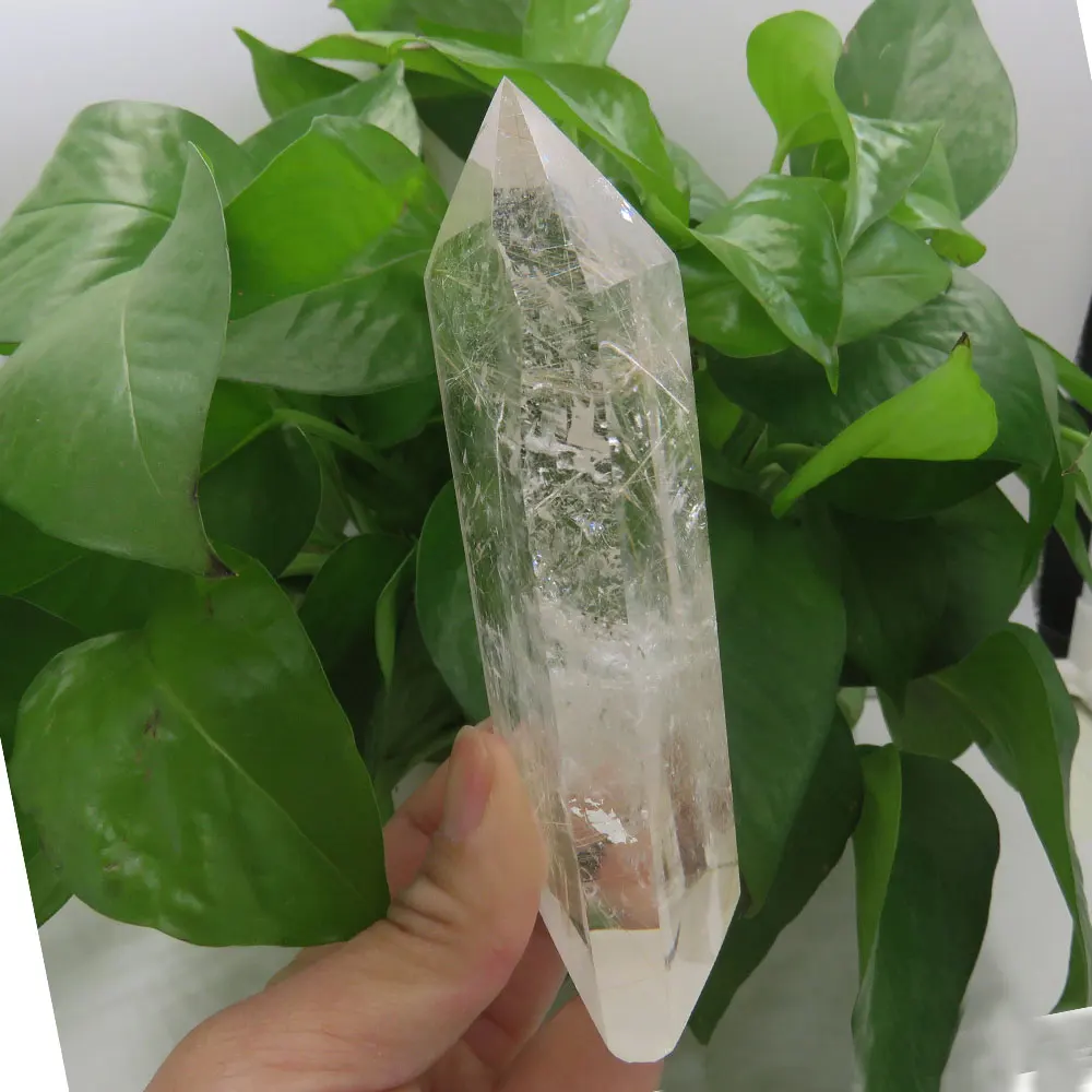 Чудесно! 222 г AAA естественные белые прозрачные Rutilated волосы кварца Rutile