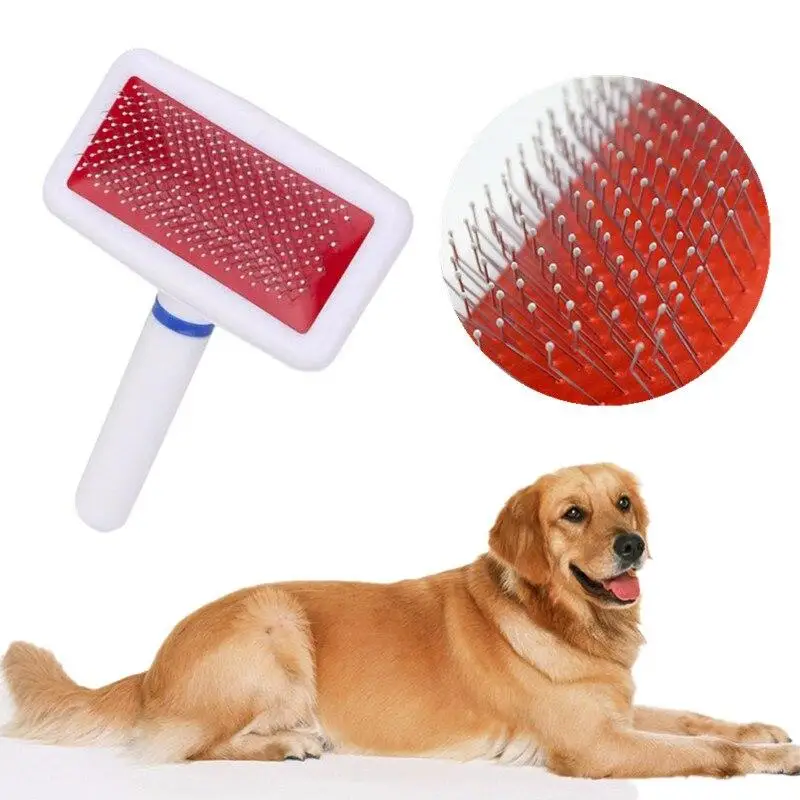 

Cat Dog Hair Grooming Stainless Steel Needle Comb Dog CombsHair Fur Removal Grooming Brush Tool Pet Supplies Product