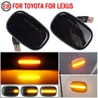Светодиодный динамический боковой указатель поворота для Toyota Corolla Celica caldine Camry Hilux Probox Fielder Avensis RAV4 Prius Runx