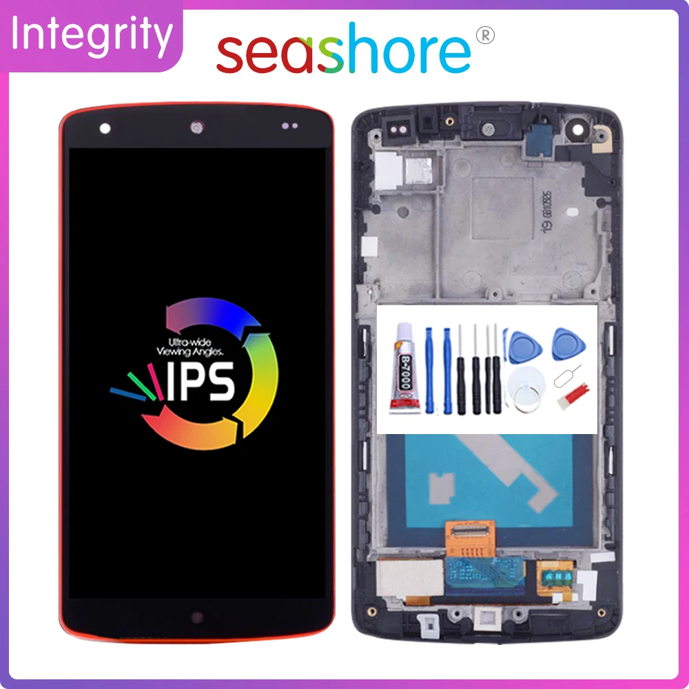 4 95 &quotОригинальный ЖК дисплей для LG Google Nexus 5 с сенсорным экраном и дигитайзером в