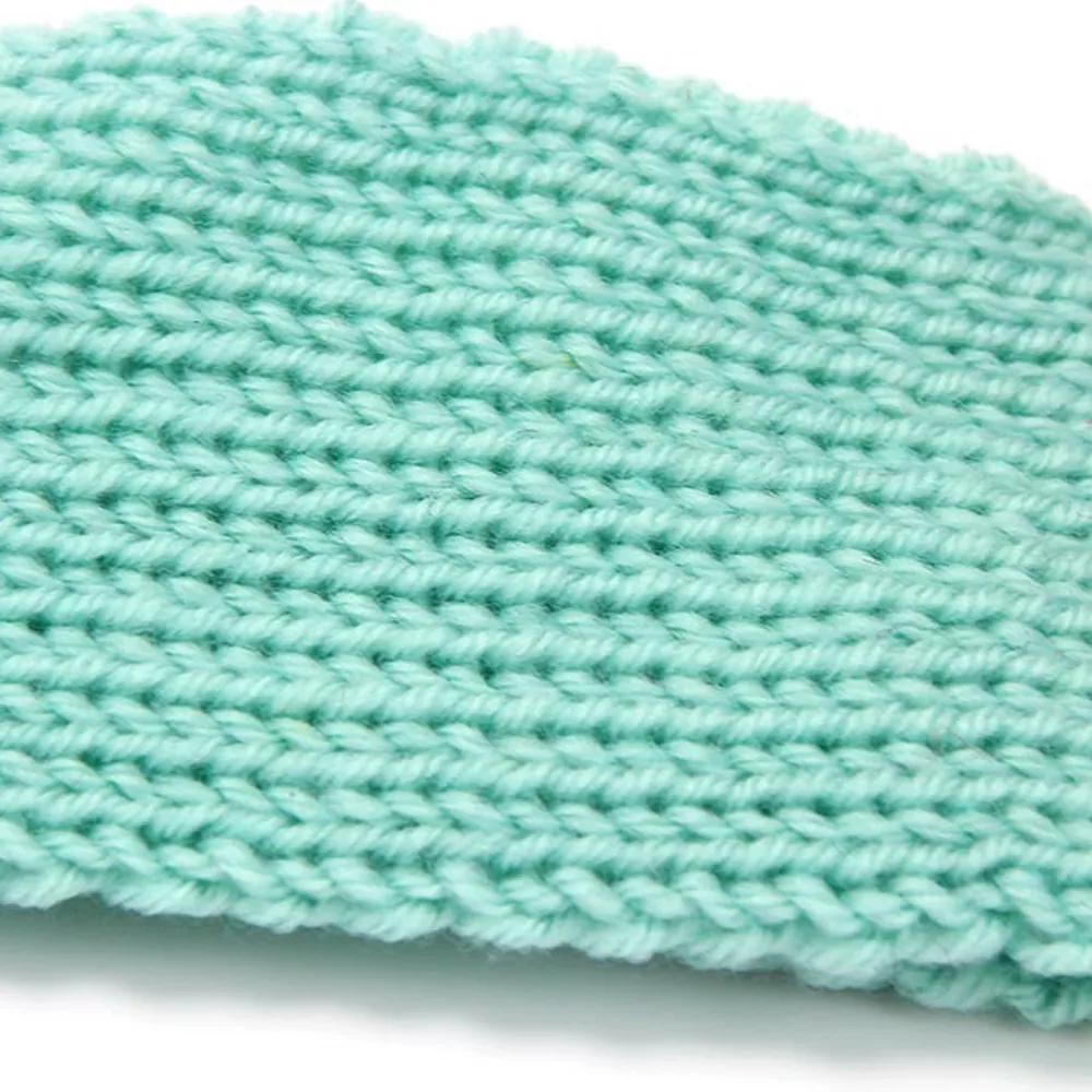 Зимняя однотонная вязаная детская лента для волос маленьких мальчиков и девочек