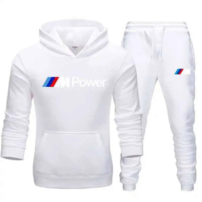 Новинка Мужская мода BMW уличные спортивные штаны и одежда для бега 2 предмета