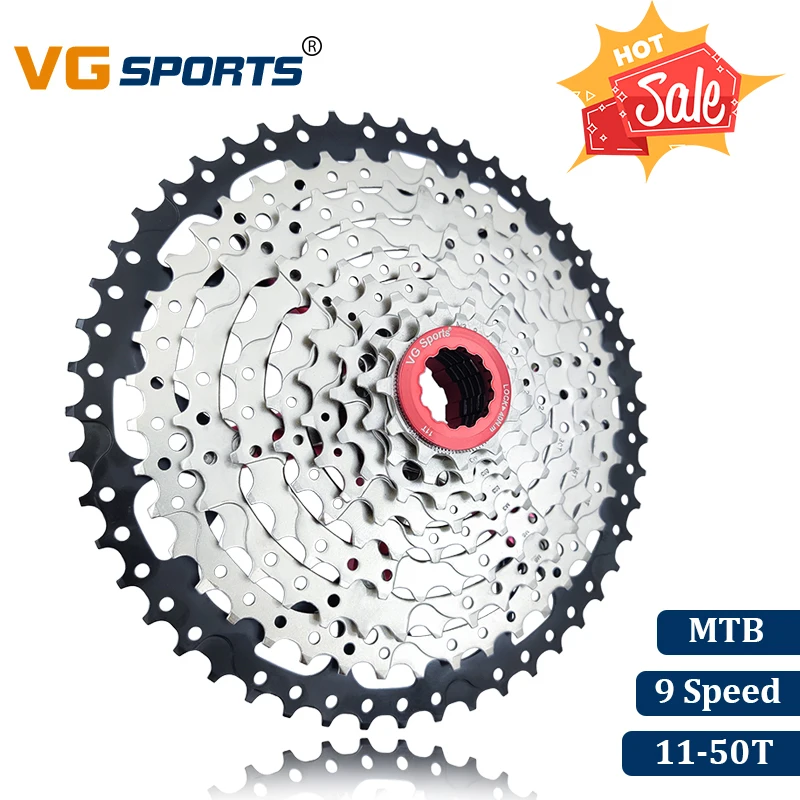 VG спортивный горный велосипед MTB 9 скоростей кассета 9 велоцидад 50 т запчасти для велосипеда Cassete Звездочка свободного хода Cdg Xg Сверхлегкий 537 г
