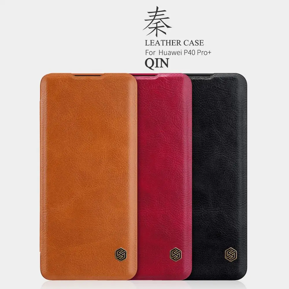 

leather case for huawei P40 Pro Plus Nillkin QIN Protective flip Cover wallet Case for huawei P40 Pro+