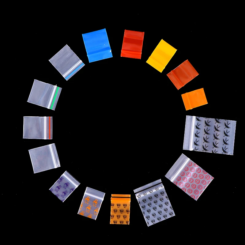 Мини пакеты Ziplock пластиковые на молнии упаковочные для таблеток маленькая сумка