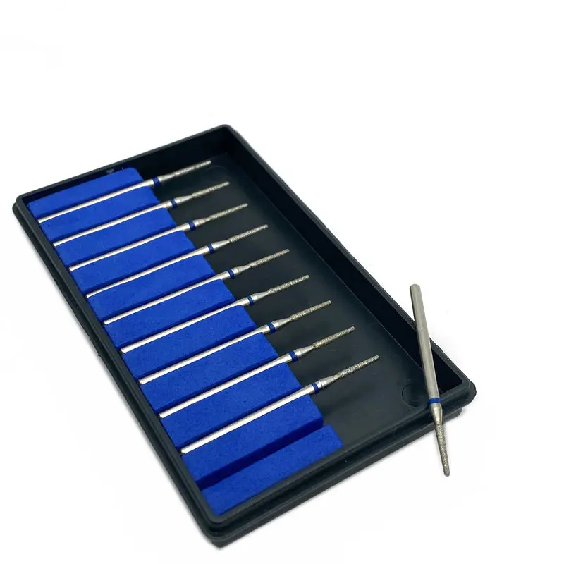 Алмазная дрель для ногтей 10 шт. Фрезерный резак стоматологический шлифовальный