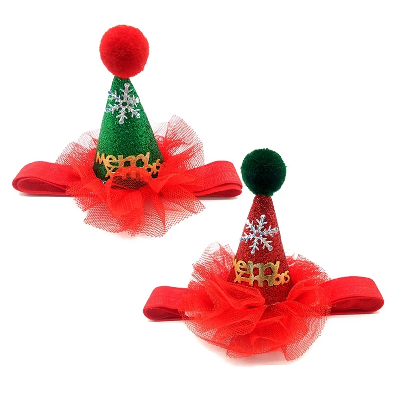 Домашнее животное собака кошка Рождество шляпа головной убор с пайетками