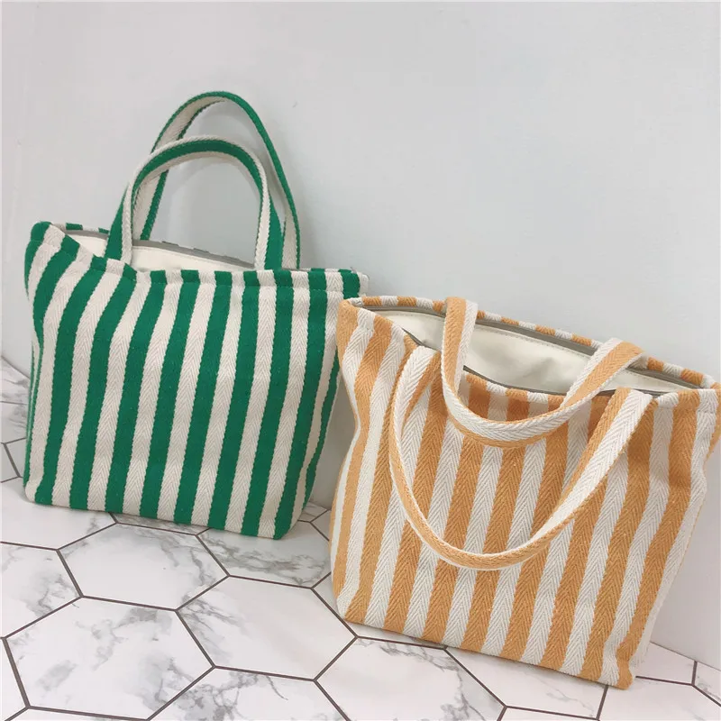 

Women Stripe Shoulder Bags Korean Fashion Mini Handbags Phone Bag For Cute Girl Purse Shopping Bag Hand Bag