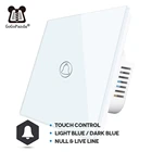 Настенный сенсорный выключатель для дверного звонка, 220 В, 4 цвета