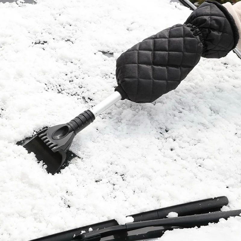 

AP68-Automotive General-Purpose Retractable Plus Velvet Gloves to Keep Warm Snow Removal Shovel, Defrost, Snow Scraper