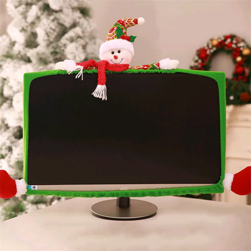 2019 Рождественское украшение телевизионная рамка Санта снеговик олень дисплей