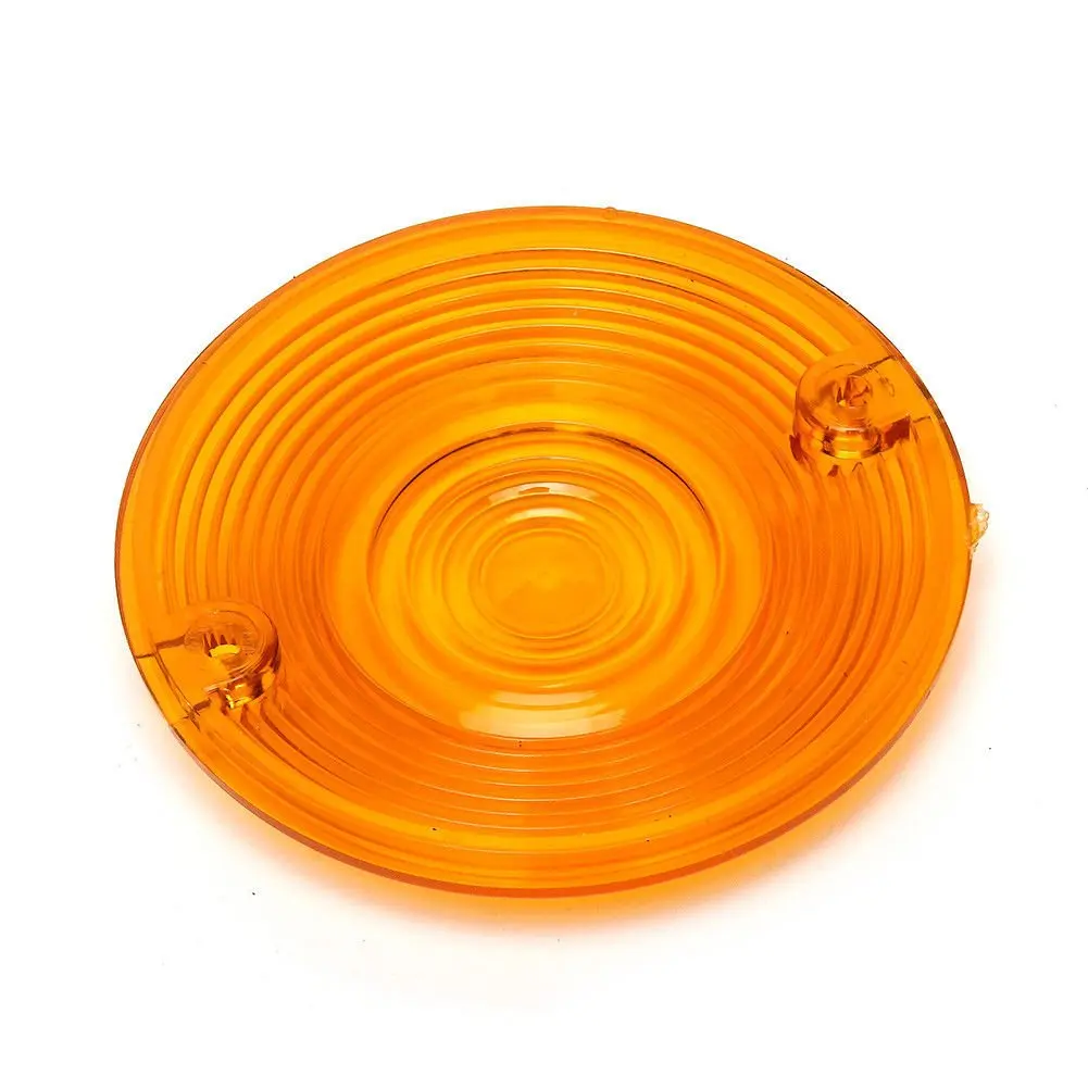 

3 1/4" Flat Style Amber Turn Signal lens Lenses Covers for Harley Davidson Touring 1986-2016 Electra Glide Road King