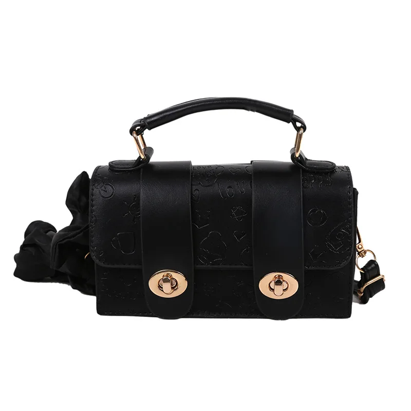 

Western Style Embossed Small Square Bag 2021 New Stylish Good Texture Handbag Messenger Bag Shoulder Bag Underarm Bag