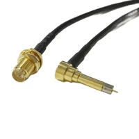 new wireless modem wire rp sma female jack nut to ms156 right angle connector rg174 cable 20cm 8 pigtail fast ship