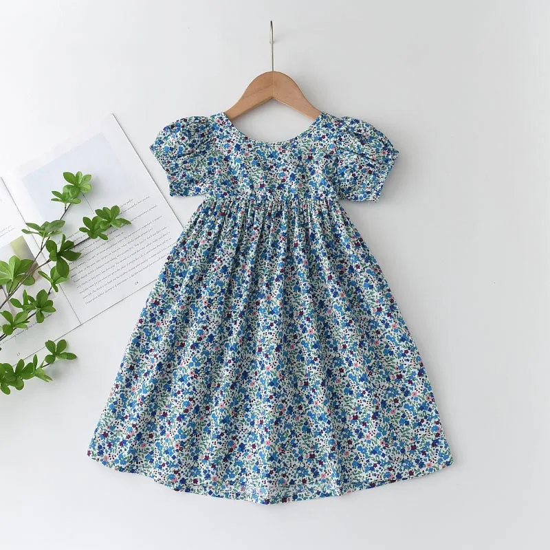 

Keelorn Girls Princess Dresses Summer Toddler Girl Flowers Patchwork Vestidos Sleeveless Children Party Ruffles Costumes