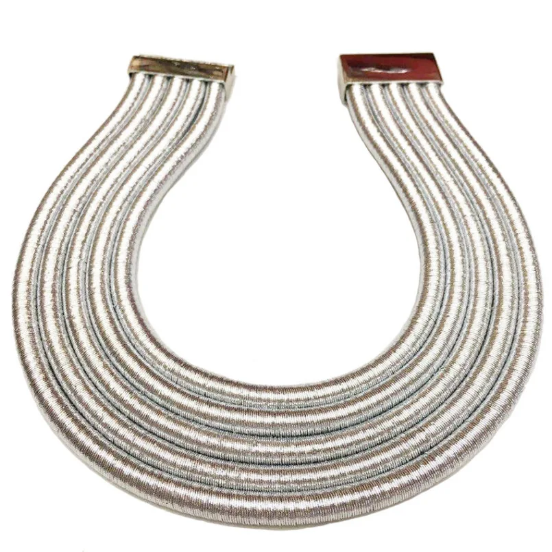4235 Silver Necklace MANILAI Punk Alloy Torque Choker Necklaces For Women Maxi Jewelry Africa Big Collar Statement Necklace Boho Collier Femme - Metal Color: 4235 Silver Necklace