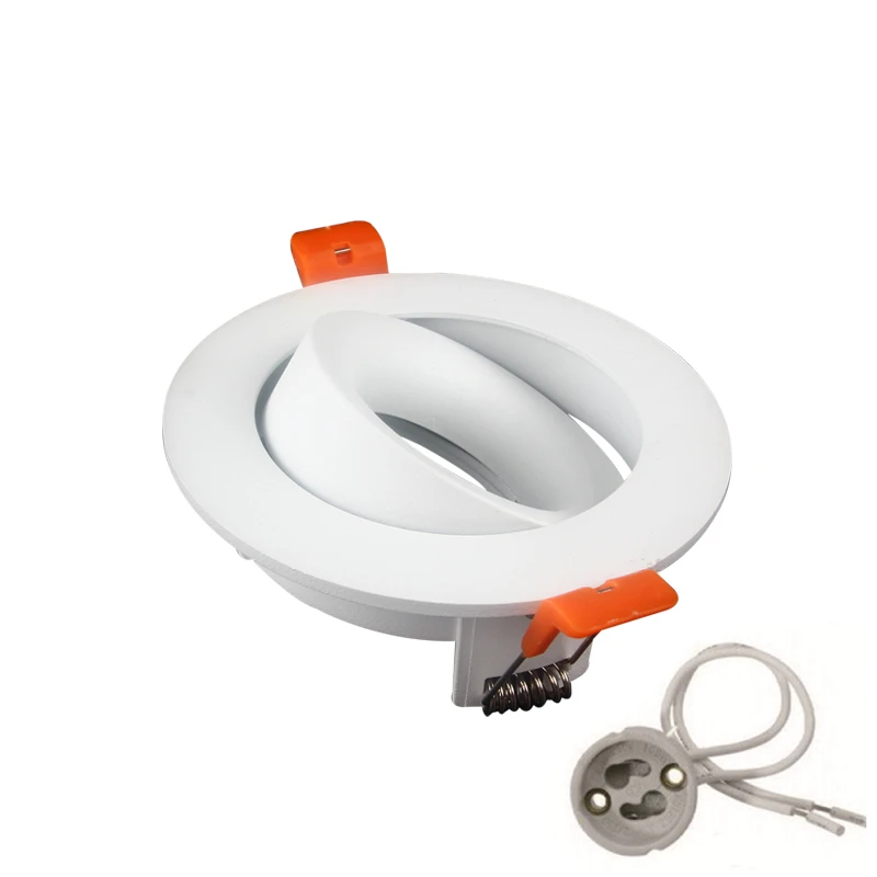Утопленный регулируемый светодиодный потолочный светильник круглая монтажная
