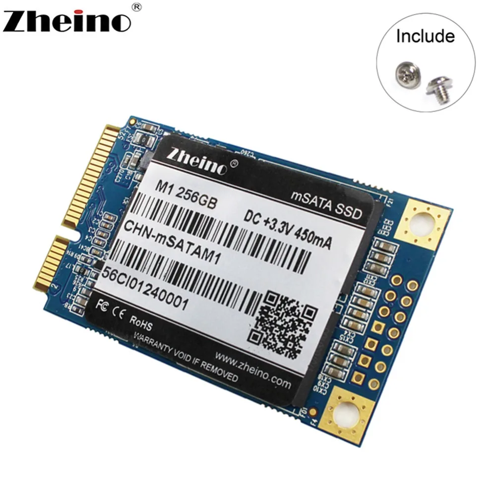 Zheino mSATA SSD 32 Гб 64 Гб 128 ГБ 256 ГБ Внутренний твердотельный накопитель для настольного ноутбука