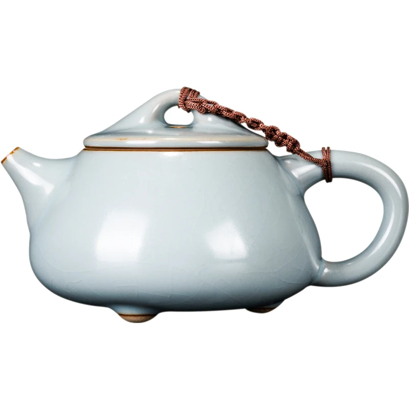 

Чайник ручной работы с боковой ручкой, прозрачный керамический маленький красивый китайский чайник, забота о здоровье, винтажный Свадебный...