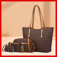 womens handbag shoulder bag designer luxury 2021 pu leather 4 pcs crossbody wallet ladies