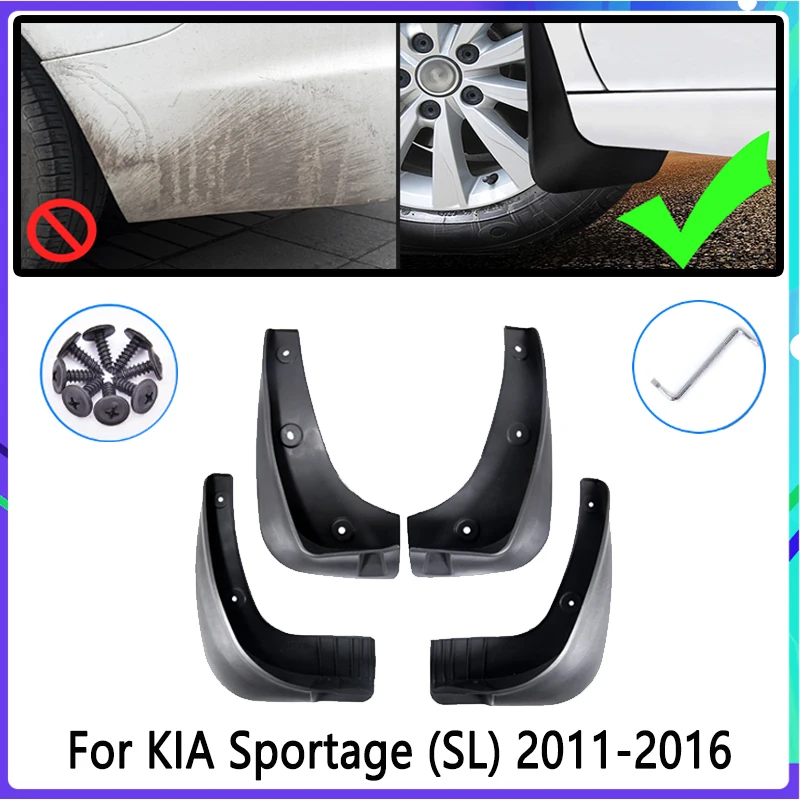 4 шт. Автомобильные Брызговики для KIA Sportage SL 2011 ~ 2016 2012 2013 2014 2015 крыло