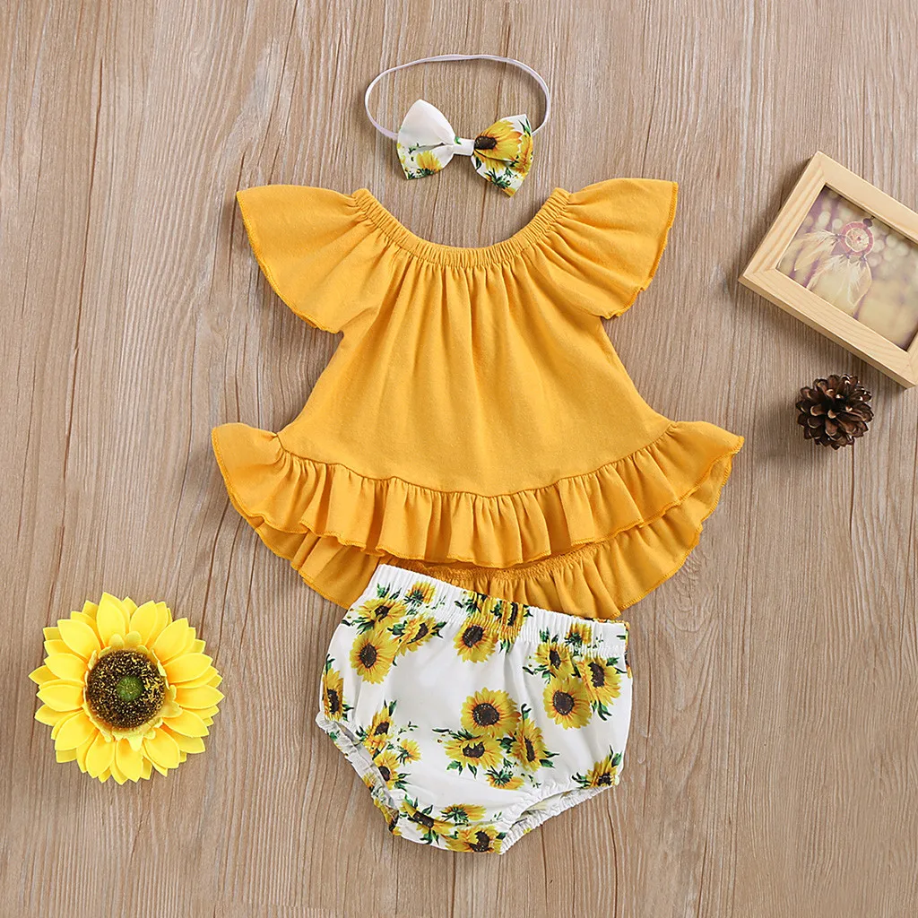 Летний Новый детский костюм детская Однотонная рубашка с рукавами крылышками