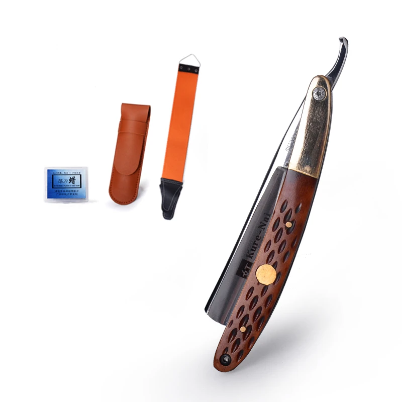 

Barber Shop 440C Steel Japanese Razor Set Manual Men's Hairdressing Razor Kit Men Shaving Barber Tools G0224