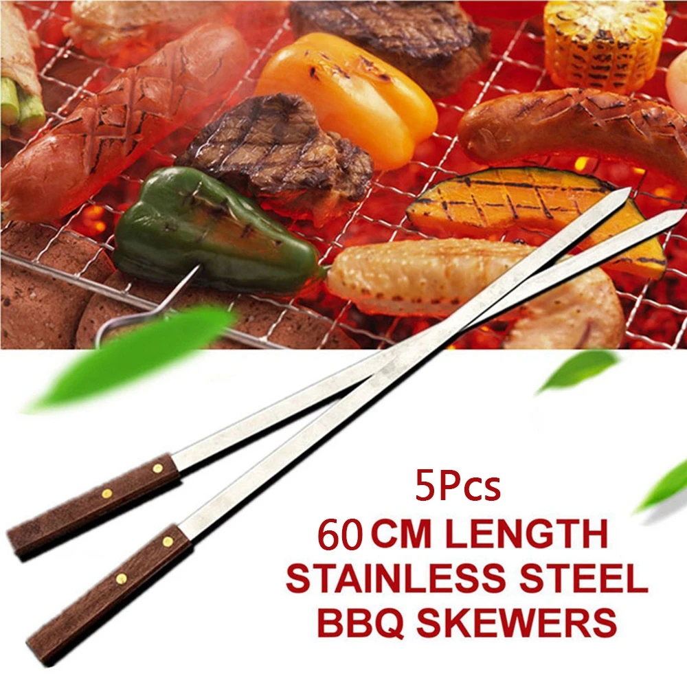5 шт. Шпажки для барбекю из нержавеющей стали|Шпажки| |