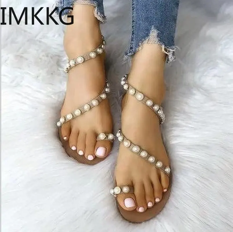 Женские сандалии в богемном стиле Летняя обувь для женщин Сандалии на плоской