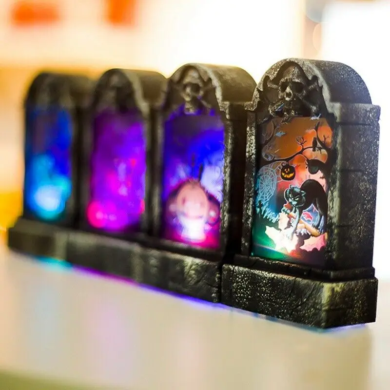 Хэллоуин надгробие фонарь светодиодный светильник праздничное украшение