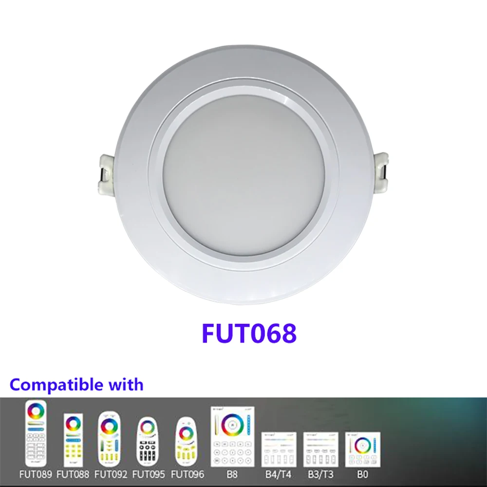 FUT068 6 Вт Светодиодный светильник AC100 240V затемнения RGB + CCT Совместимость