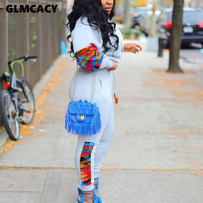 Women Casual Tracksuit O Neck Long Sleeve Top and Jogger Pants Suit Two Piece Fitness Outfits |