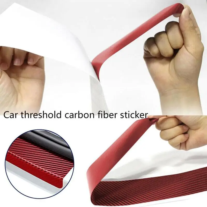 4 шт. защитная наклейка из углеродного волокна для на порог двери автомобиля Nissan