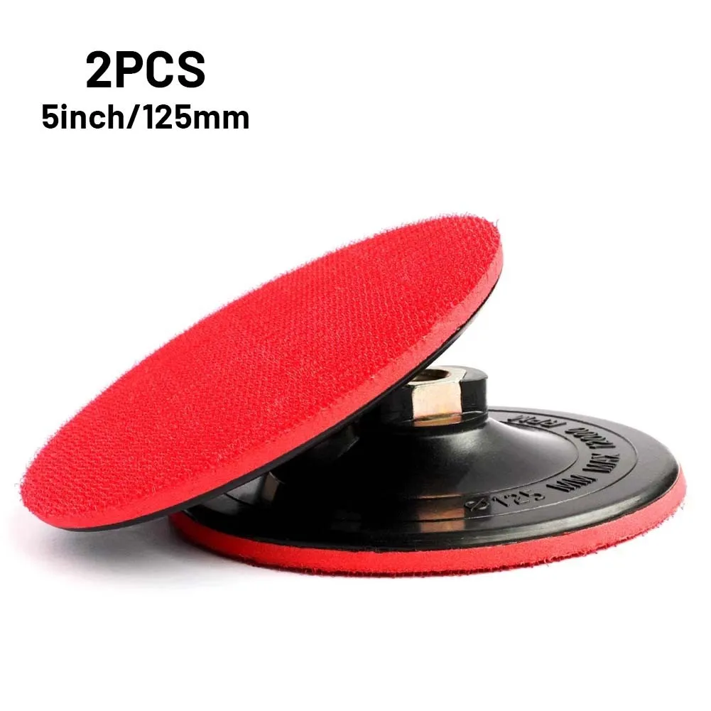 

Hook & Loop 125mm Rubber Backing Pad For Angle Grinder Sander Polisher Discs M14 Abrasives Sanding Discs Backing Pad