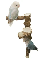 parrot perch branch stand natural wild prickly wooden parrot bird stand pole grinding claw stick perches for bird cage