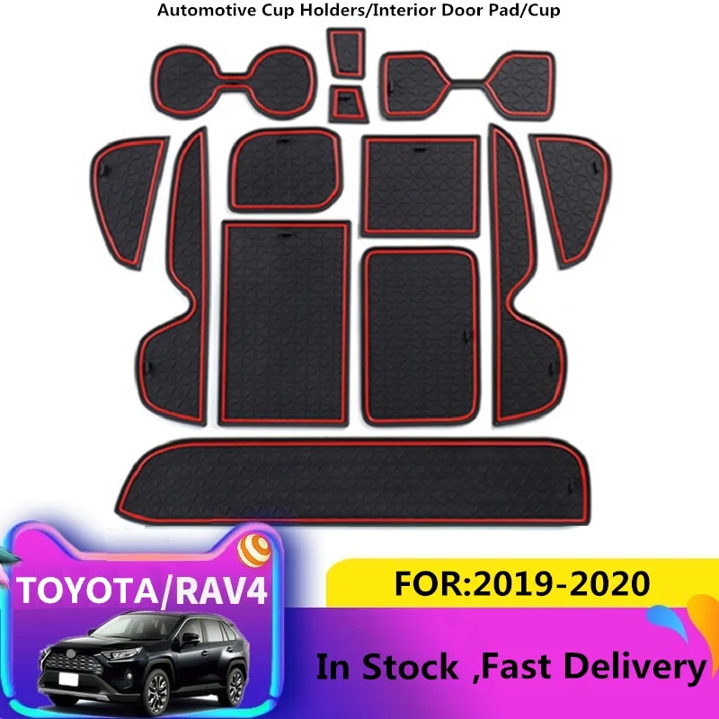 Toyota RAV4 2019-2020 XA50 RAV 4 50 автомобильные наклейки аксессуары телефон дверь Слот Коврик
