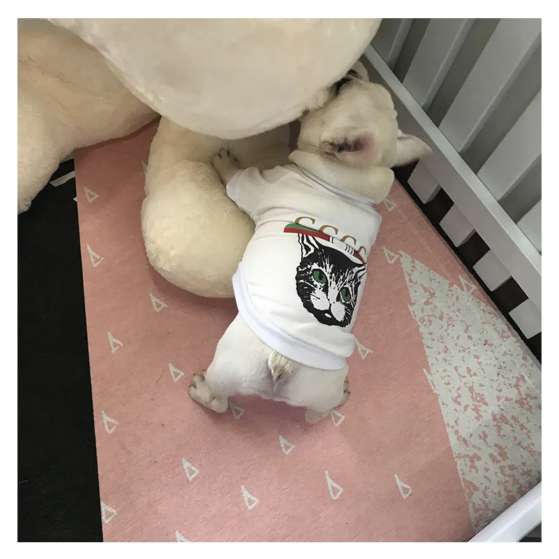 

New Dog Sweater French Bulldog Fashion Two-Legged Clothes Cartoon Printed Pet Clothes Comfortable Casual Dog Clothes