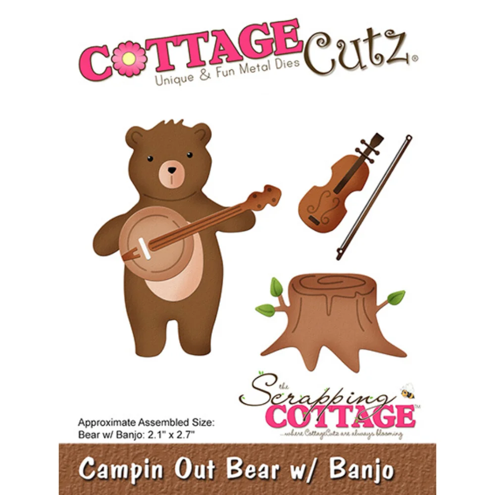 Металлические Вырубные штампы Parper с CCutz Campin Out животными Сделай Сам Скрапбукинг