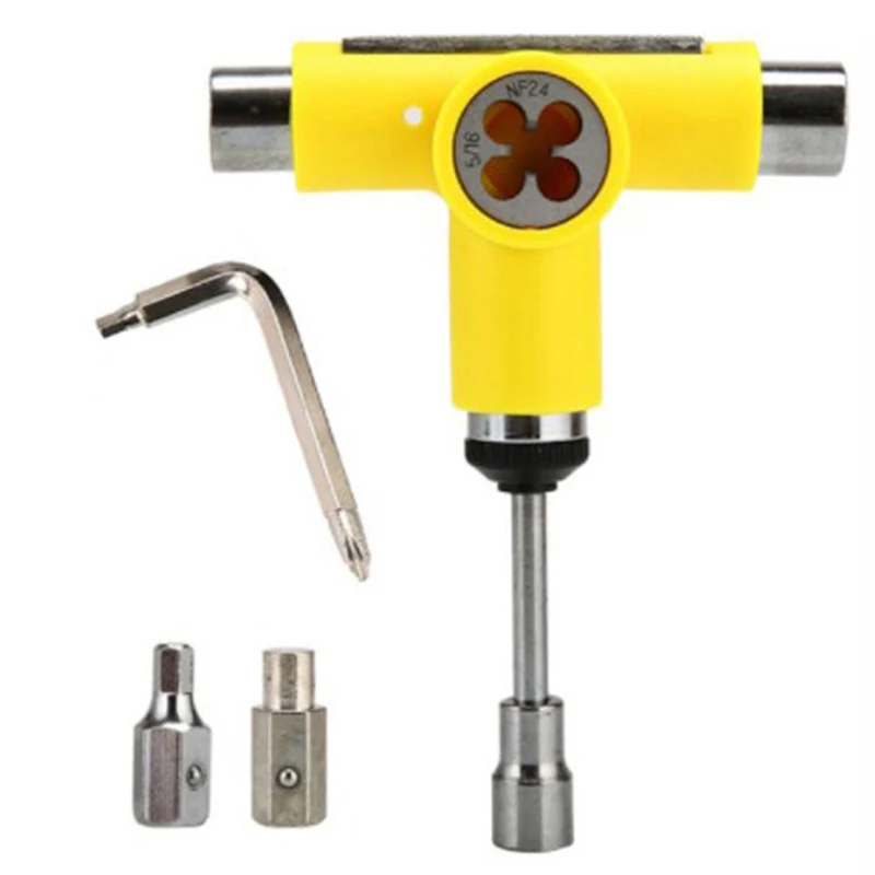 

Набор инструментов для ремонта скейтборда, многофункциональные скейтборды, гаечные ключи, скейтборд, Т-образная полуавтоматическая ролико...