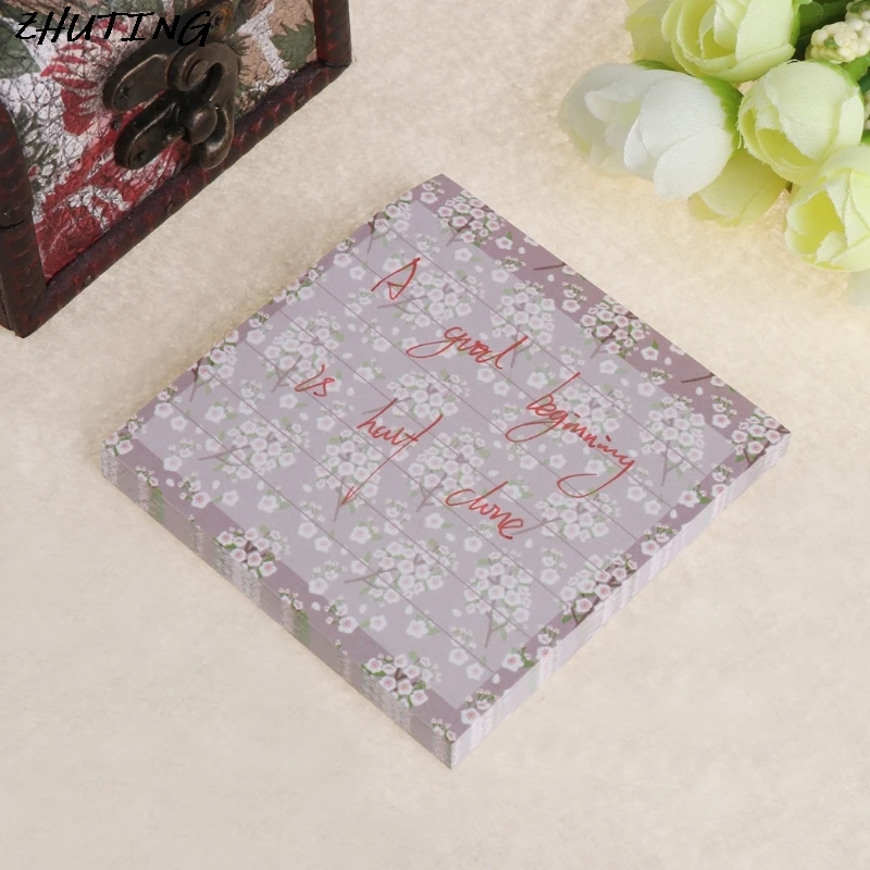 80 листов/блокнот цветок животное серия бумажных наклеек блокнот для заметок| |