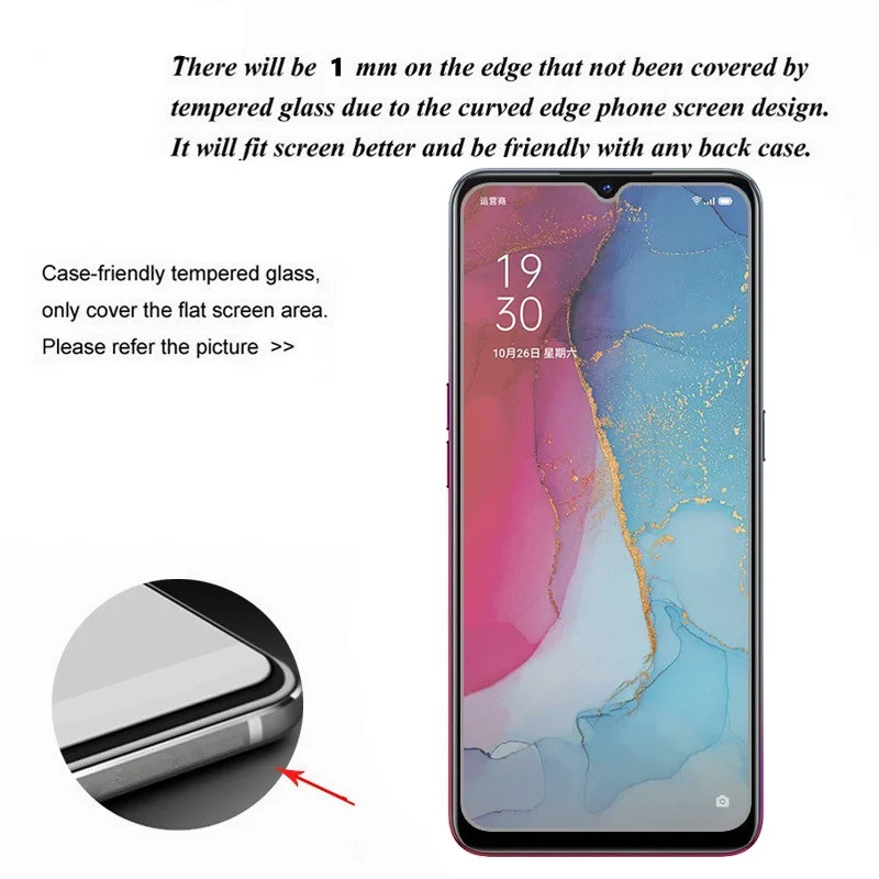 Стекло на Reno 2Z закаленное стекло для Oppo Reno2 Z 3 4 Lite 4Z 4F Ace 2 Защитная пленка экрана