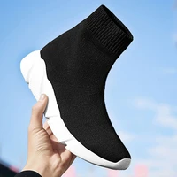 trend breathable ankle boot men socks shoes female sneakers casual elasticity wedge platform shoes zapatillas mujer soft sole